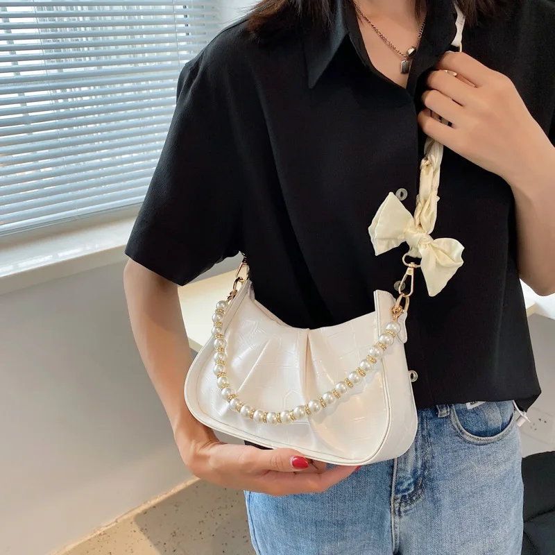 

Women's Bags Fashion One-shoulder Messenger Bag Fold Dumpling Shape