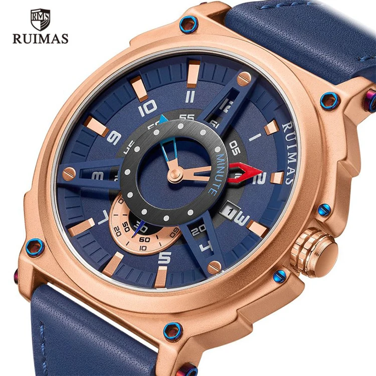 RUIMAS RL565G Sport Racing Design Watch Men Unique Fashion Designer Male Watch Luxury Quartz Watches Special Drop Shipping