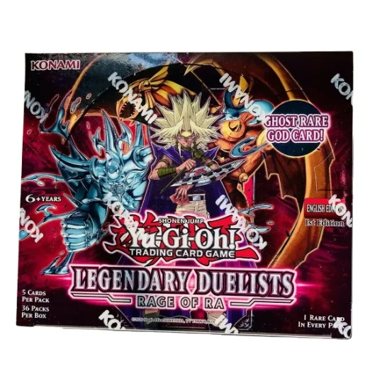 

Free Shipping YuGiOh Legendary Duelists Rage of Ra Booster Box 1st Edition Sealed Yu-Gi-Oh!, Colorful