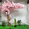 Artificial Pink Cherry Blossom Wedding Table Centerpiece Tree