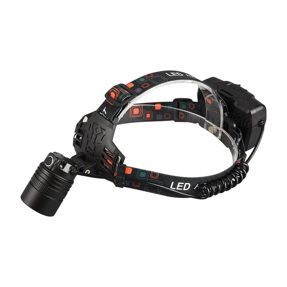 
Powerful 2000 lumen long range XHP50 zoomable led rechargeable headlamp 