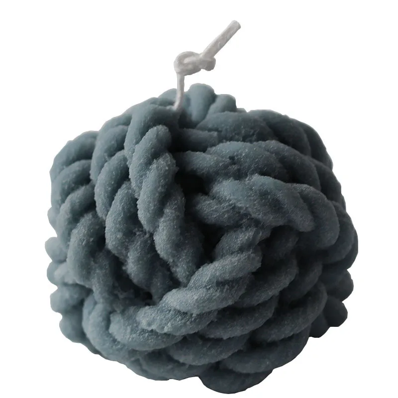 

0448 New yarn ball, twine, aromatherapy candle, silicone mold, mousse, chocolate cake, baking tools, DIY, Transparent