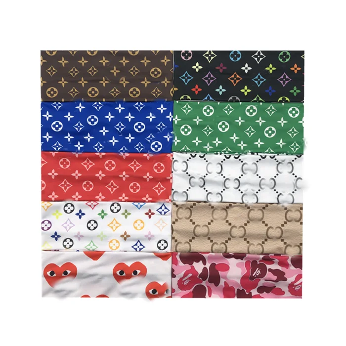 
Wholesale custom logo Stretchy sports elastic hair bands scarf durag sweatband yoga designer headband 