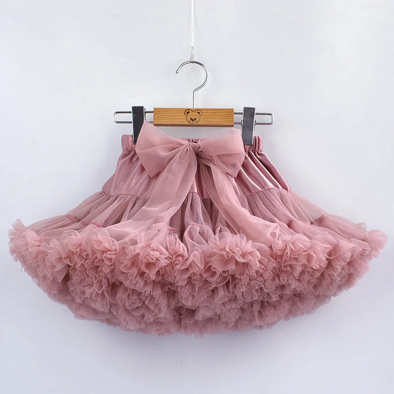 

High Quality Baby Girls Tutu Skirt Fluffy Children Ballet Kids Princess Tulle Party Dance Skirts