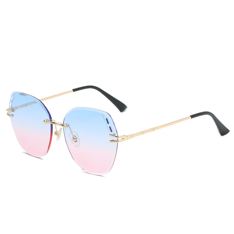 

Faral 2021 womens Sunglasses novelty Hollow out design round frame Ocean Shades plastic no border Sun Glasses, 6 colors
