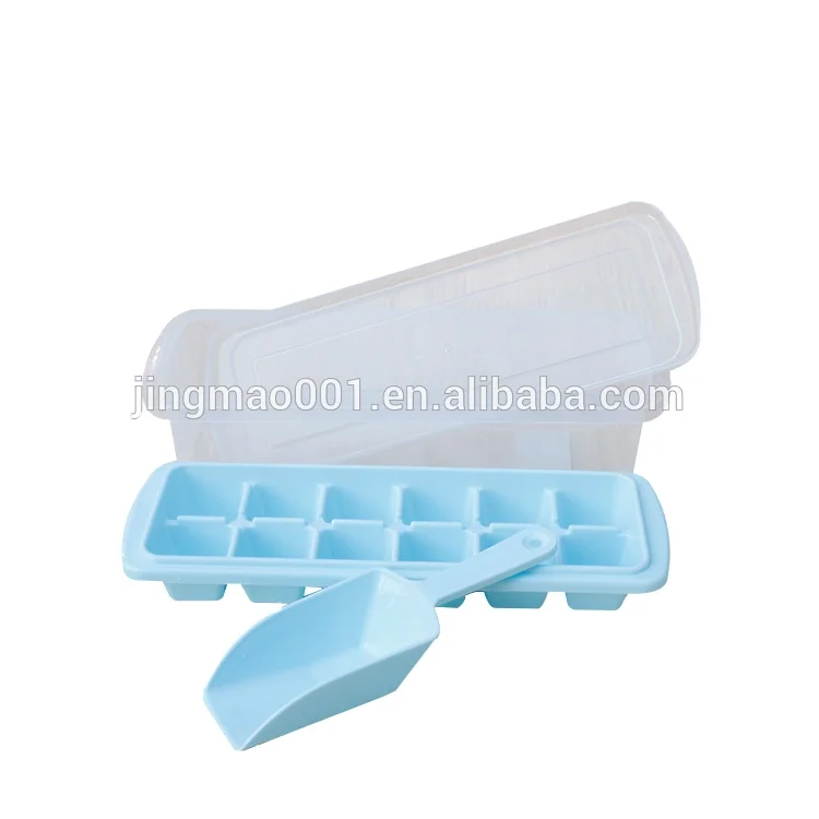 

high quality promotional 12, 18, 21, 30, 33, 44 grids ice cube tray with ice bucket and lid, Pantone color