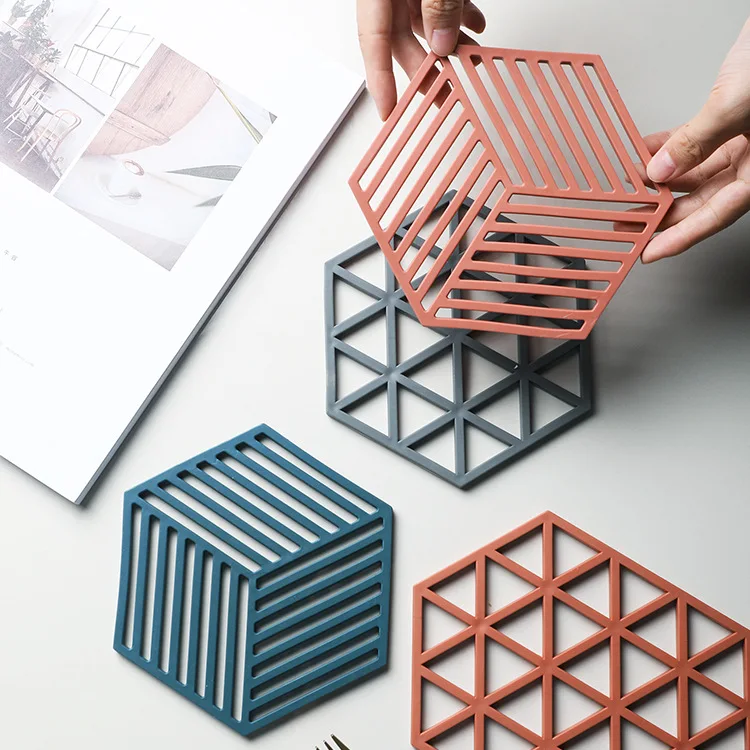 

Popular Multipurpose Trivets For Hot Pots and Pans Silicone Non Slip Trivet Mat Hot Pads Pot Holder Heat Resistant Mitts