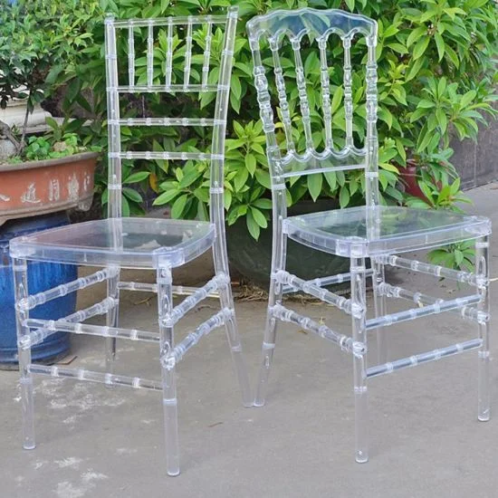 透明水晶塑料丙烯酸树脂蒂芙尼受欢迎的婚礼透明亚克力竹节椅 - buy