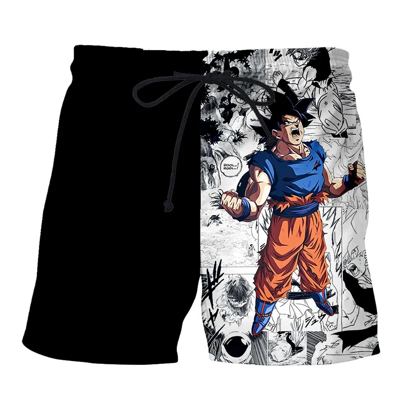 

2019 Latest DragonBall Print 3D Shorts Summer 3D Printing Men's Beach Shorts Casual Fashion Shorts Men Baggy Pants Men