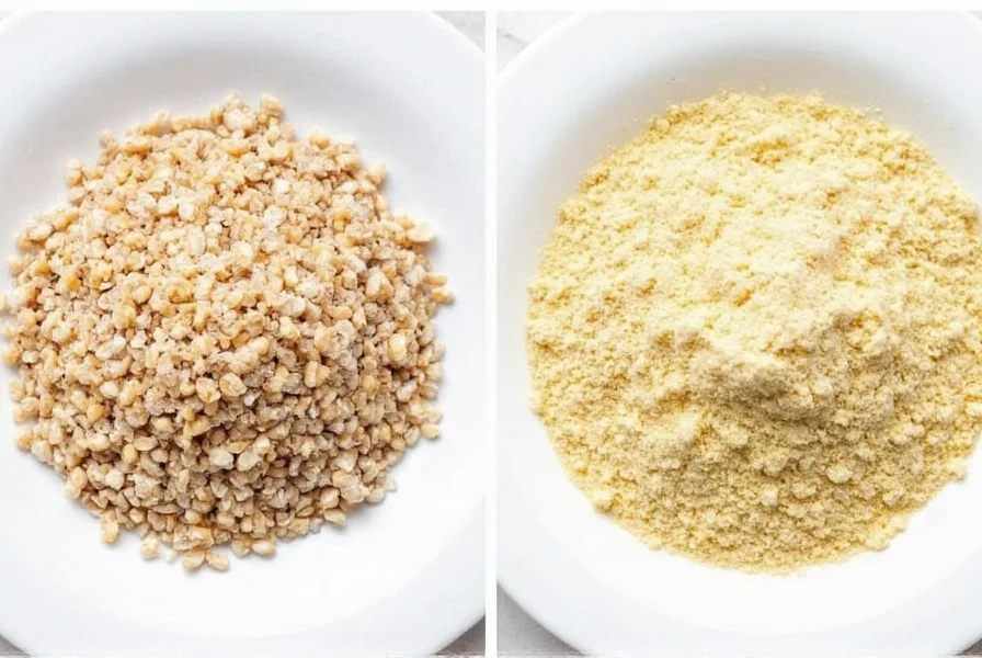 Garlic granules in a glass jar