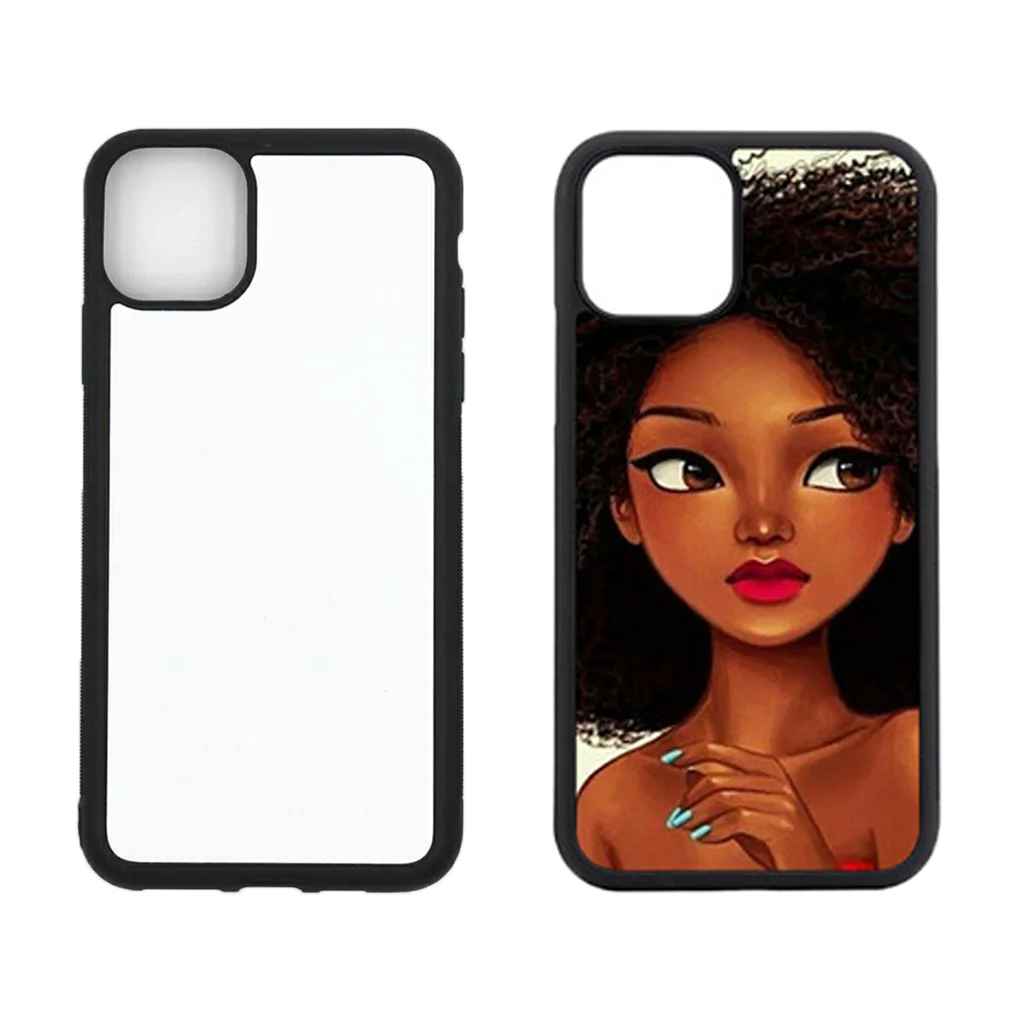 

Zhike for Fundas Para Celulares 2d TPU Bulk New 2021 Black Girl Clear Printing Cover iPhone Blanks Sublimation Phone Case