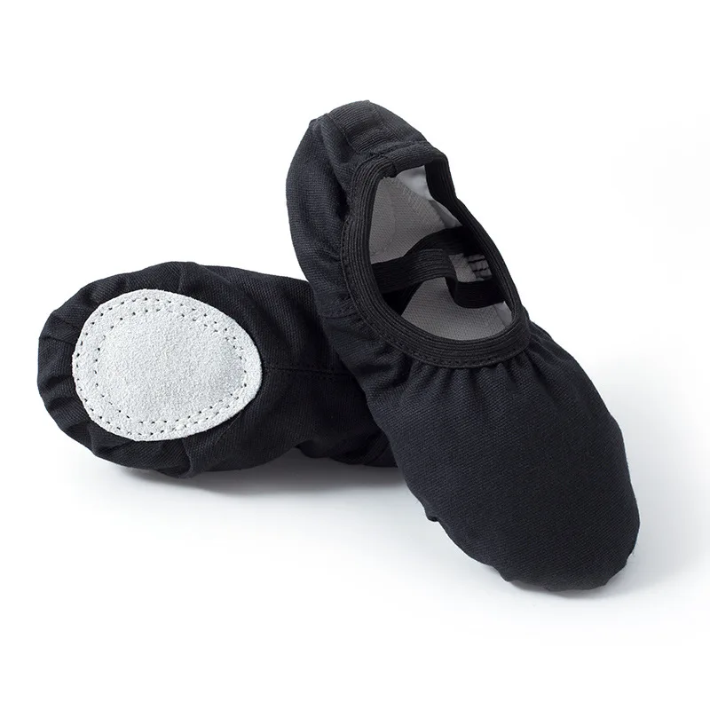 

Handmade Ladies Classic Kids Women Flats Dance Slippers ,Leather Canvas Soft Ballet Dance Shoes