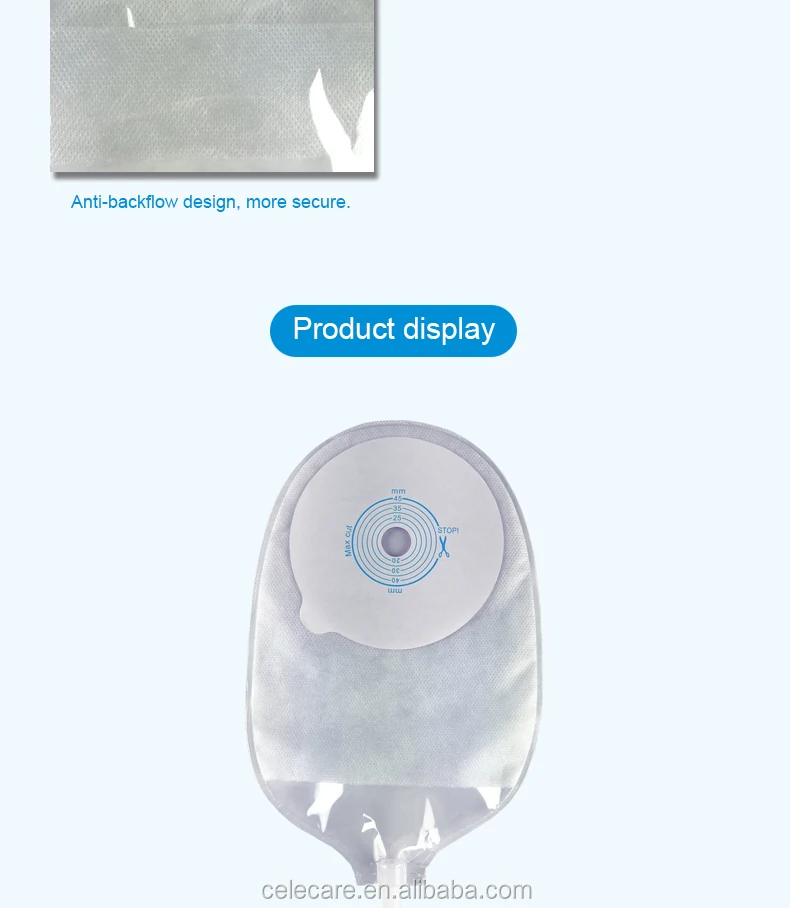 Colostomy Ostomy Bags With Pouch Disposable Non-Woven Medical Ostomy Bag
