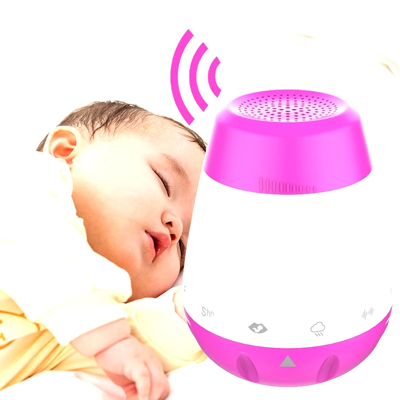 

New design Sleep Therapy baby sleep aid white noise machine with 6 soothing sounds and competitive price, Red,yellow,black or custom