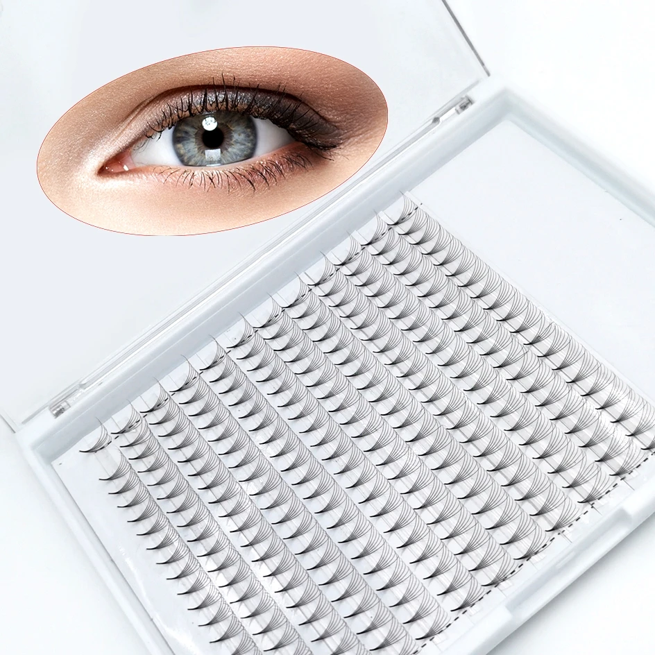 

Top Quality Dark Black Korea PBT premade volume fans short stem mega volume premade fans eyelash extensions, Natural black