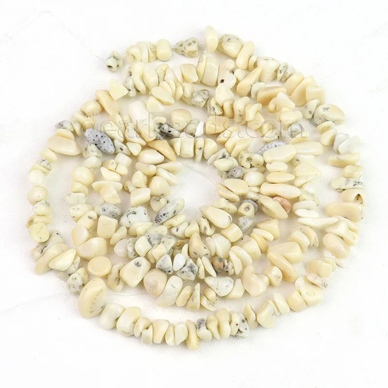 

Wholesale Natural Bamboo Coral Stone Beads Cream White Gemstone Chips Beads For Woman Bracelets Making 5 - 8mm