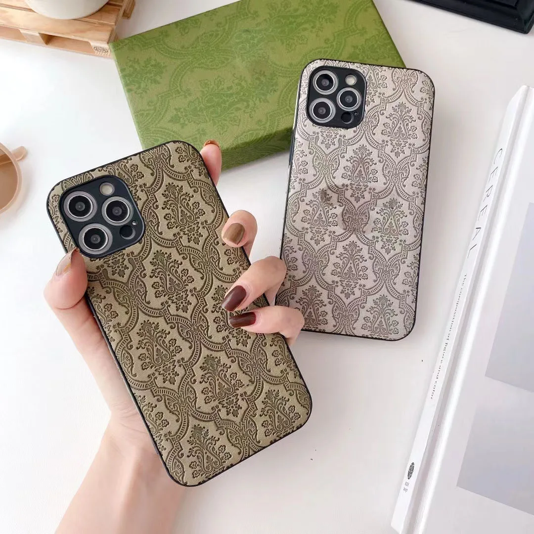 

Luxury Leather Phone Case TPU Cover For Apple iphone 6 6s 7 8 Plus 11 12 Mini Pro X XR XS Max Case Wholesale Drop Shipping