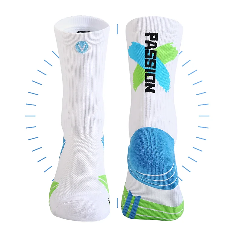

Latest Design Comfortable Breathable Crew Elite Sport Socks Anti-slip Cycling Basketball Running Socks