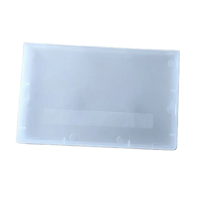 Plastic blank cassette tape lash case with lugs audio cassette cases  post wholesale clear cassette tap box