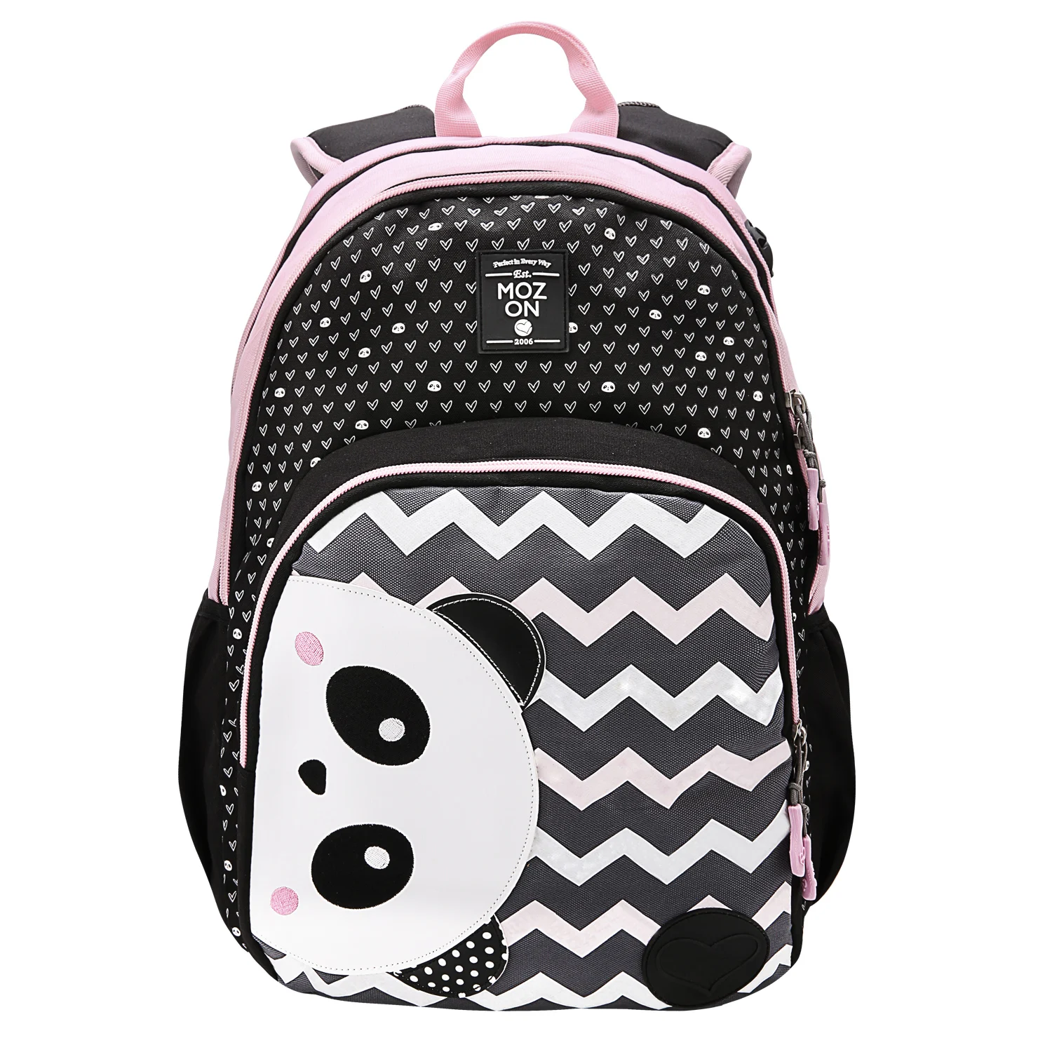 

Girls Classic Backpacks Panda School Office Basic Casual Bag Daypack for Teen Lightweight Travel Women Pack Pink