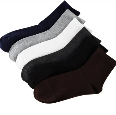 

VK538-Solid color men's medium tube socks business men's socks 1 buyer