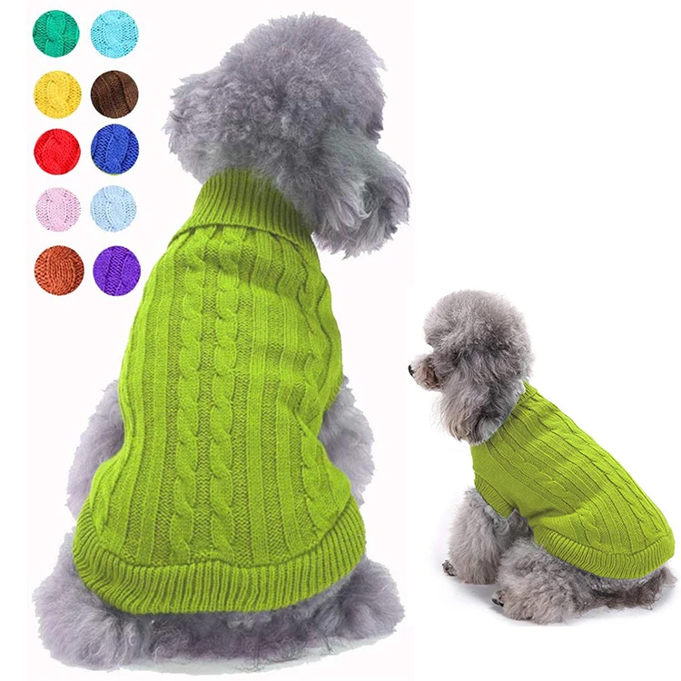 

Winter Knit Classic hoodie Pet Cat Dog Sweaters for Small Large Puppy Dogs Clothes, Customized color