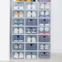 

Clear Stackable Shoe Box Drop Front Shoe Storage Box