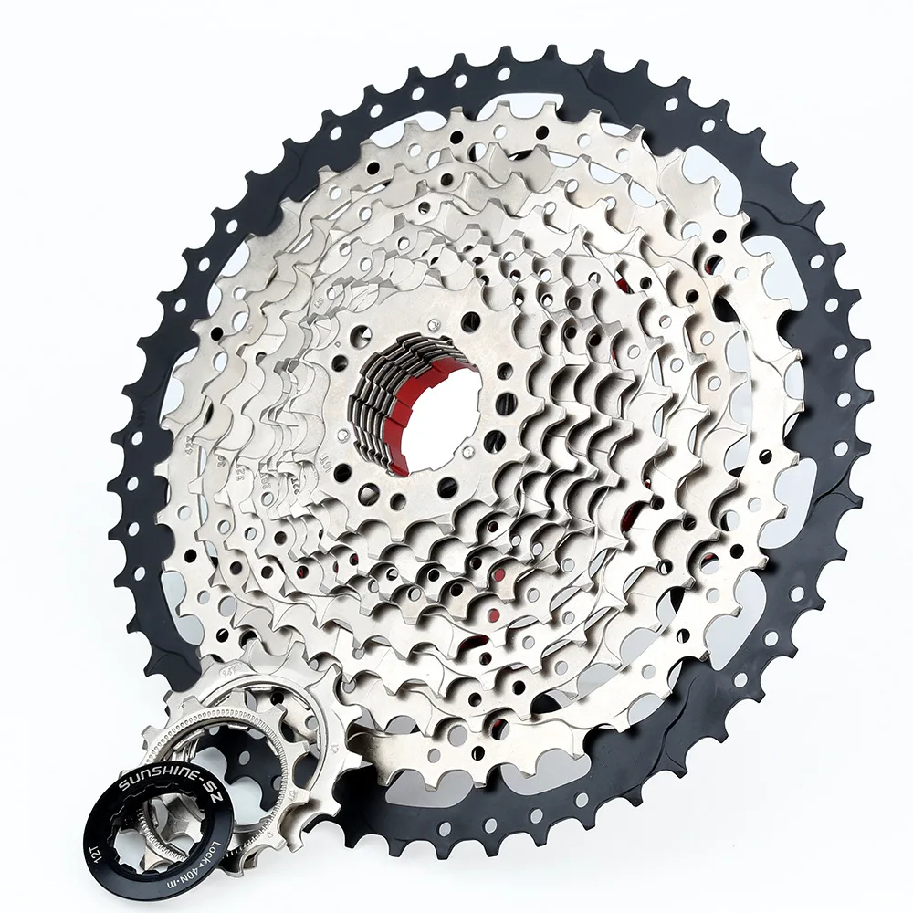 

Lebycle Mountain Bike Cassette Bicycle 10 Speed 11-46T Freewheel Cassette Sprockets for parts m590 m6000 m610 m780 X5 X7 X9