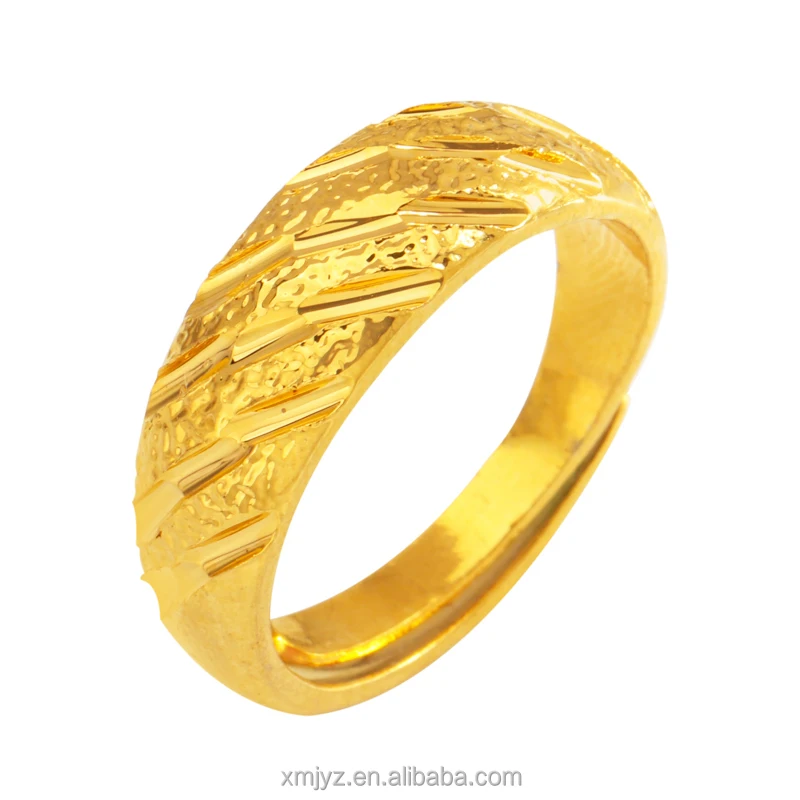 

Cross-Border Source Of Foreign Trade Brass Gold-Plated Ring Female Fashion Simple Opening Starry Rice Ring