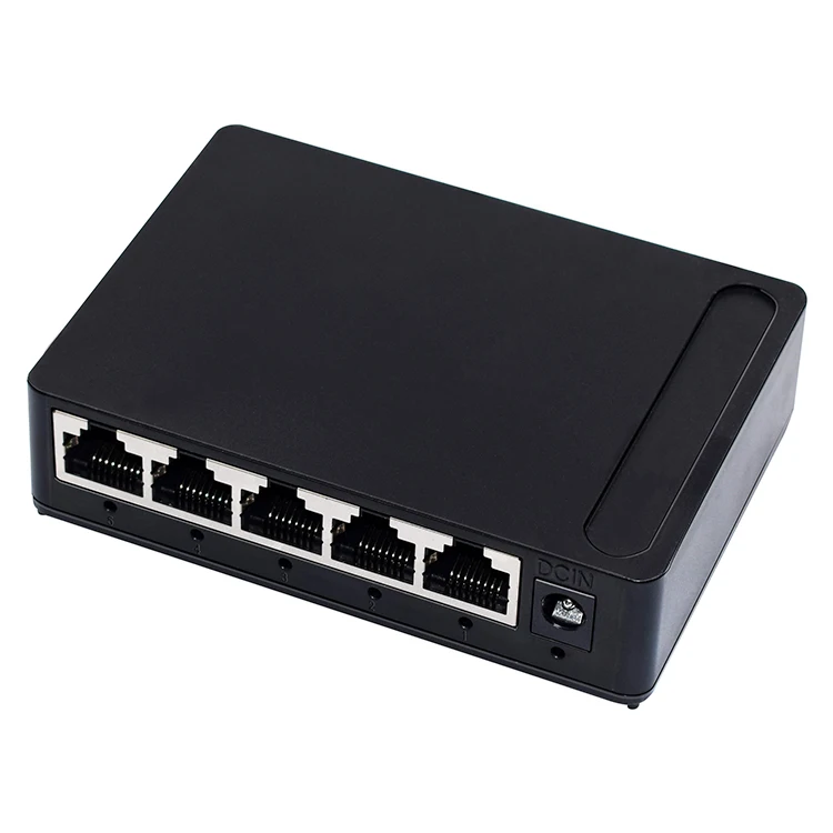 Network Maintenance Tools，Completely fit and Work 5 Ports 10/100Mbps Fast Ethernet Switch，Plug and Play Easy to Install and Automatically Identify Parallel Cross Lines no Need for Any Settings
