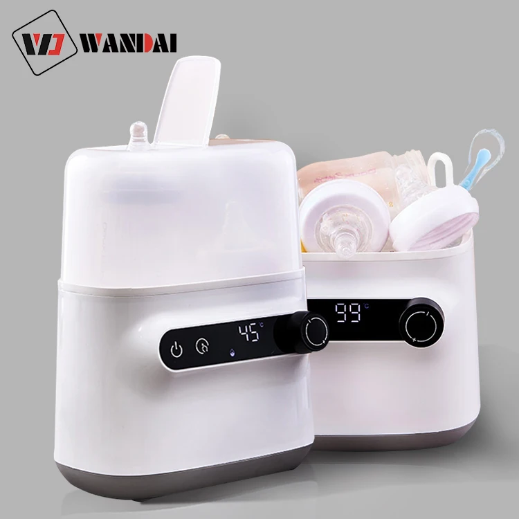 

Latest version baby bottle warmer Easy to operate multifunction feeding bottle steam heater, White