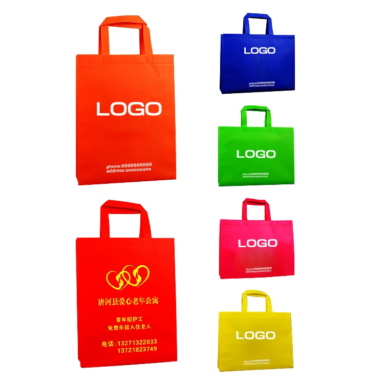 

Self printing environmental reusable non-woven bag / bag