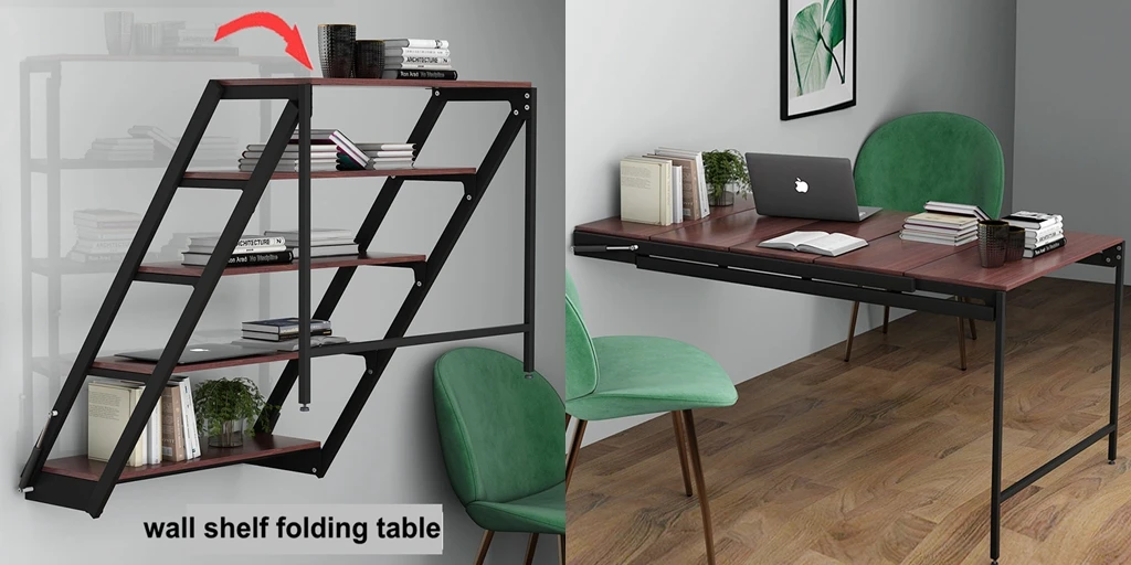 Convertible Hardware Fitting Furniture Support 2 In 1 Dining Table