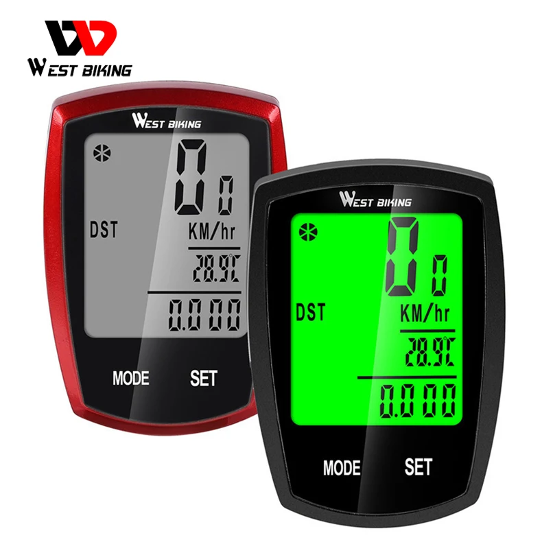 

WESTBIKING Bike Computer Screen-touchable Stopwatch Digital Odometer Cycling Computer Wired/Wireless Exercise Bicycle Computer