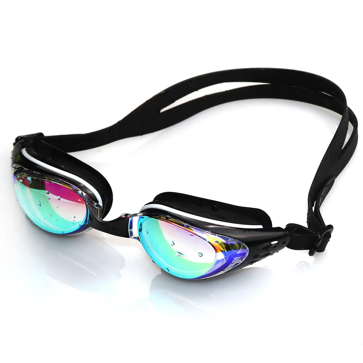 

High quality swimming goggles comfortable silicone waterproof anti-fog anti-UV goggles, Custom color