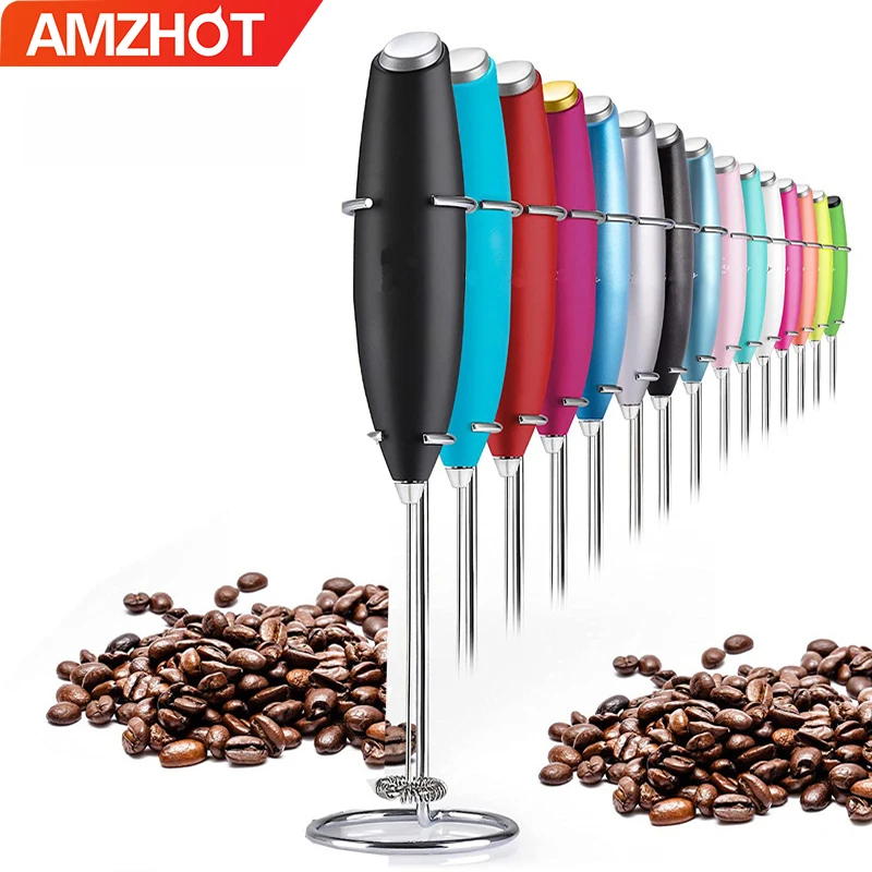 

G26-0116 Amz Top Seller Milk Frother Handheld Foam Maker Electric Whisk Beater Drink Mixer for Coffee