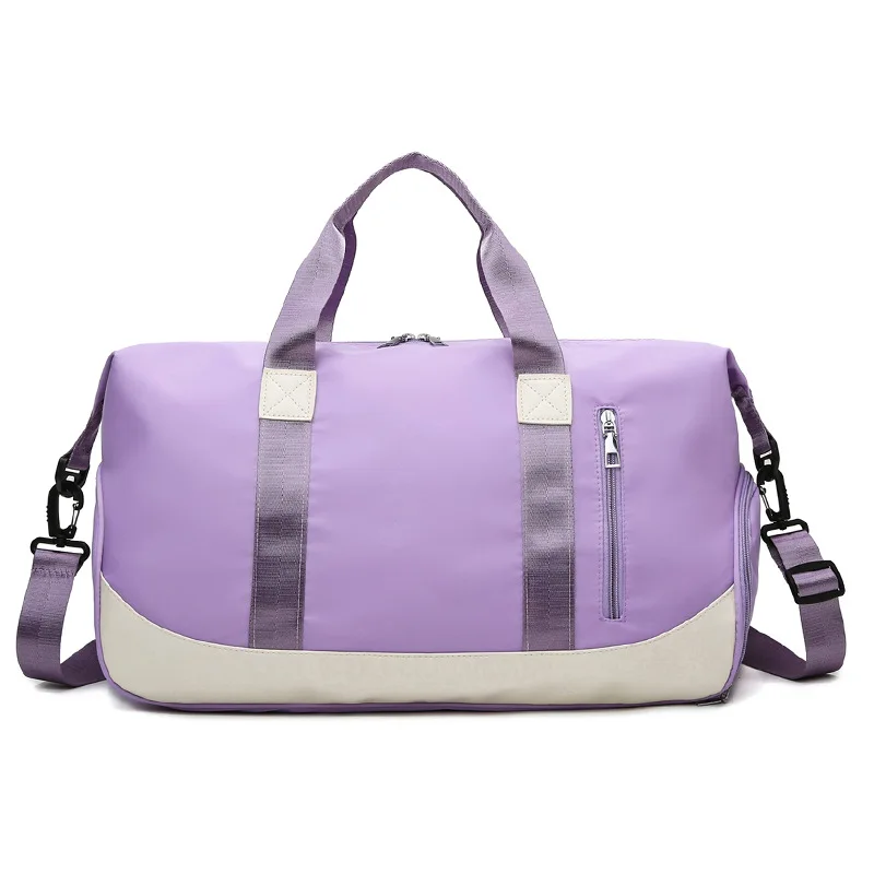 

SP528 customized designer duffle bag women and men shoulder large capacity sport tote gym bags with shoes bin, Multi color