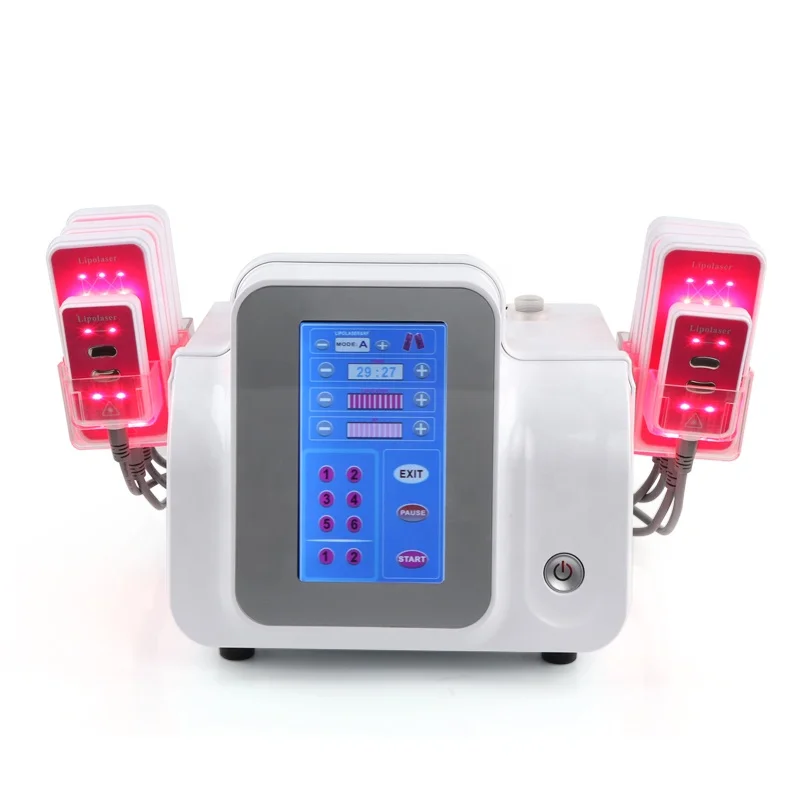 

Yting 2020 new lipolaser machine lipo laser 8 pads with rf cellulite removal body slimming, White