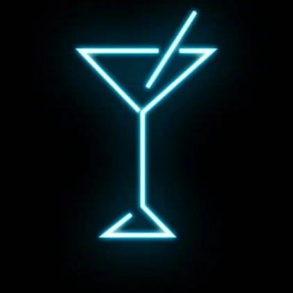 Cocktail  Custom Made Acrylic Neon Sign LED Neon Light up Letters