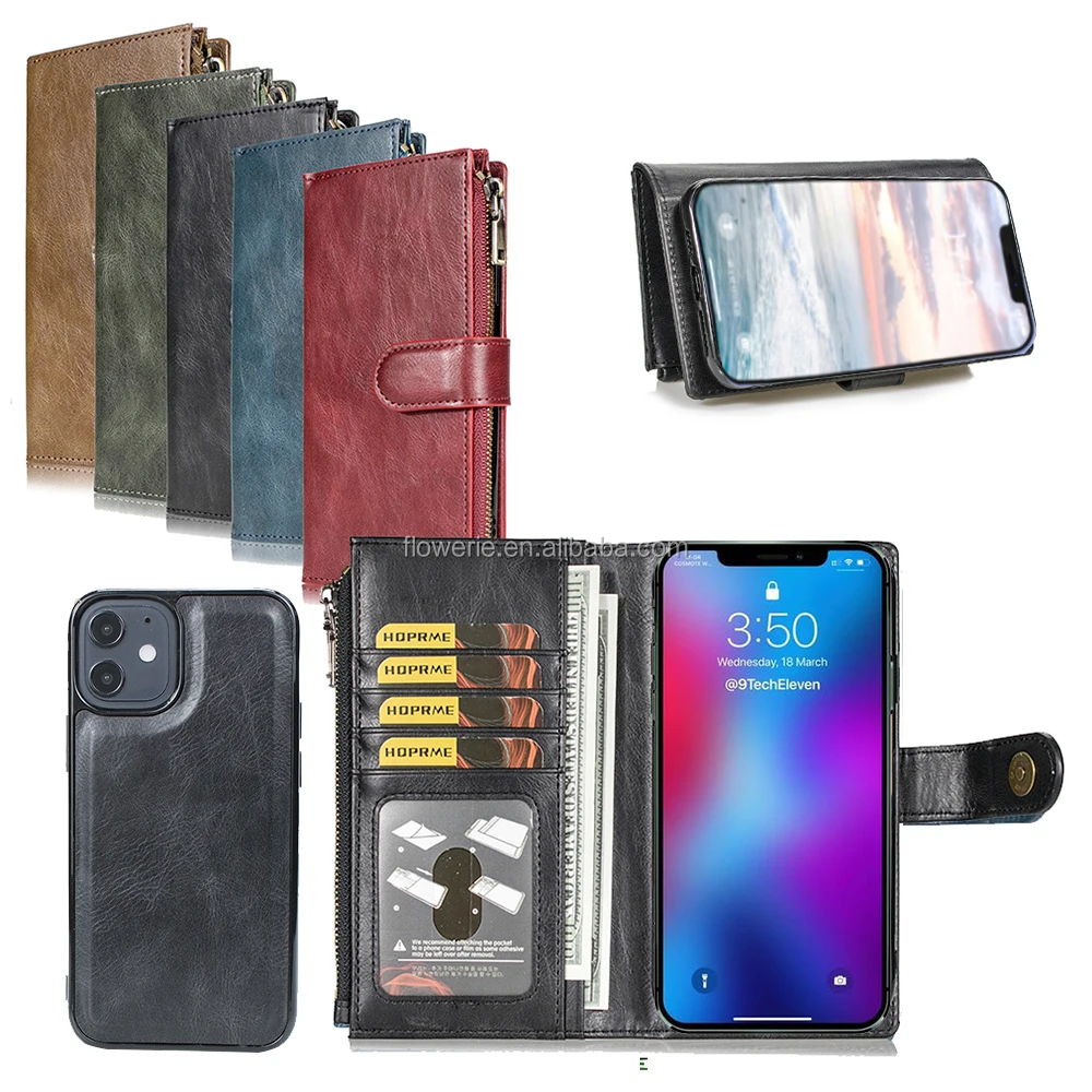 

New Arrival Wallet Case for Iphone 12 Leather Cover