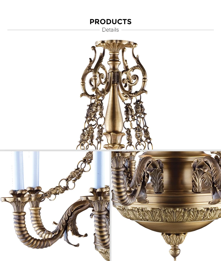 casting brass lighting chandelier