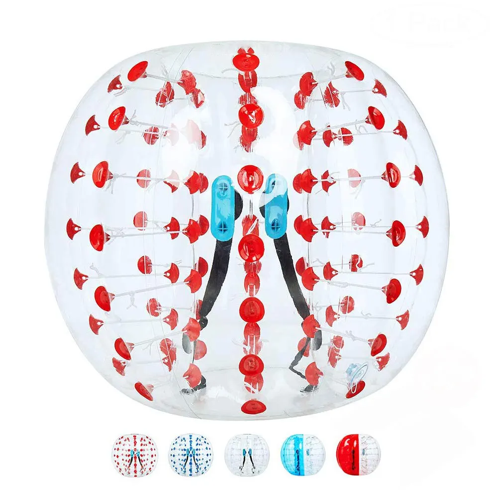 

Giant Inflatable water bubble ball Outdoor sport Toys body wearable human air bumper ball for adult and kids, Red/blue/clear or customized