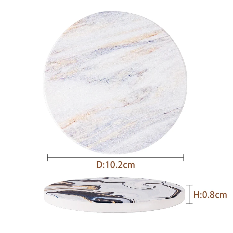 

Gift Packaging Home Decor White Ceramic Dye Sublimation Coaster