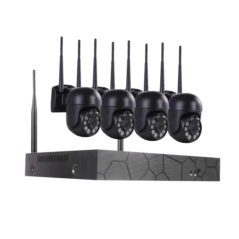 

Vesafe Tuya AI Home Security 4CH Wireless Waterproof CCTV Camera Outdoor Camera System Home Security IP WIFI NVR Camera