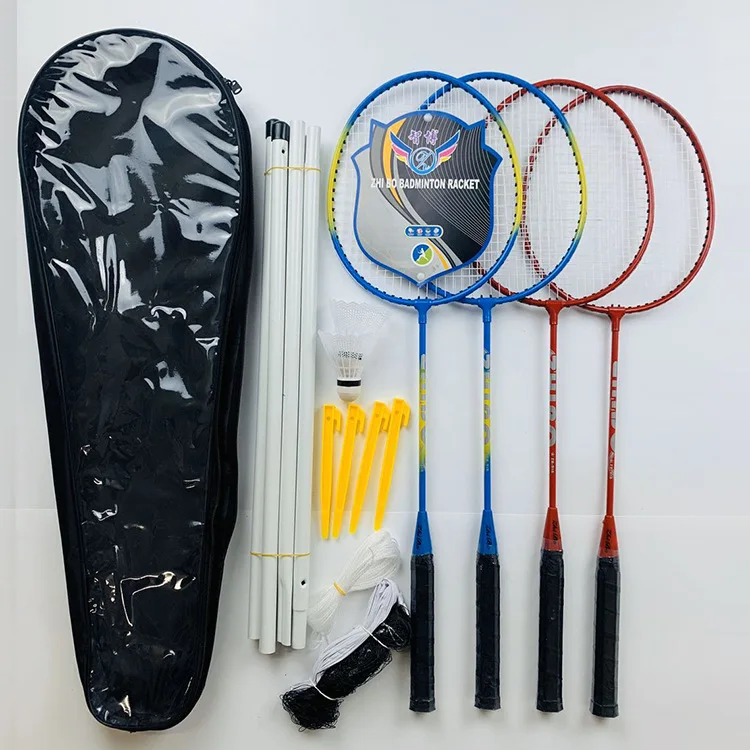 

High quality badminton racket with resistance super elastic 4 players badminton racket, Mixed color