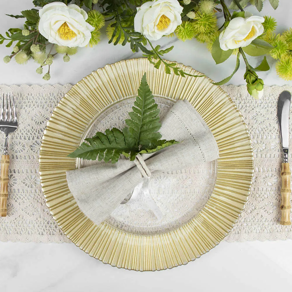 

plate charger charger plates wedding gold glass charger plates gold beading
