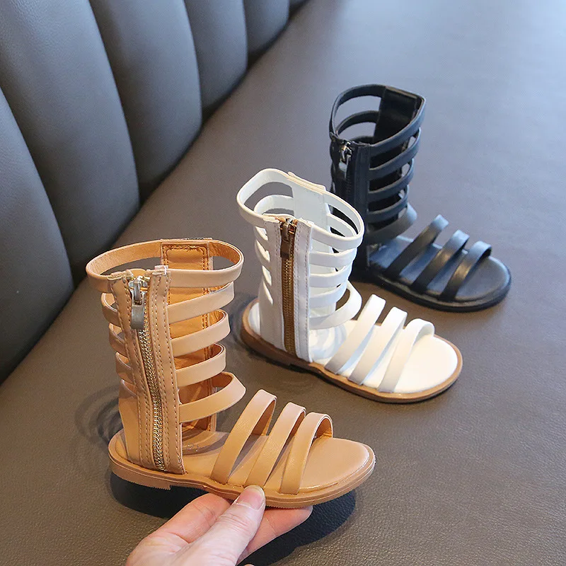 

Summer New Fashion Baby Girls Flat Beach Sandals Casual Shoes Kids Leather sandals