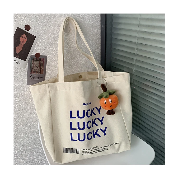 

Wholesale Custom Personalized Canvas Tote Shopping Bag For Women, Customized color