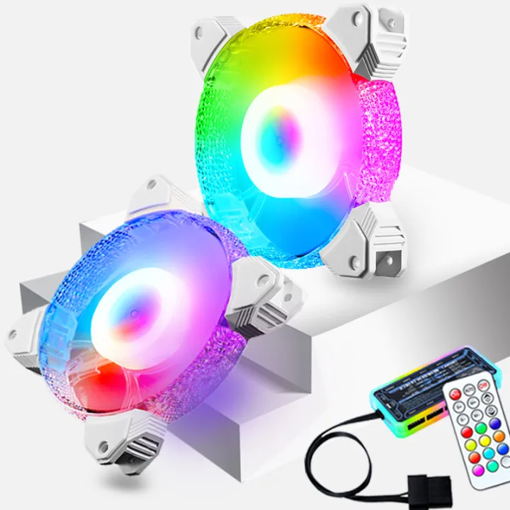 

12CM control rgb RGB color changing LED cooling computer fan air cooling fan, Customized color