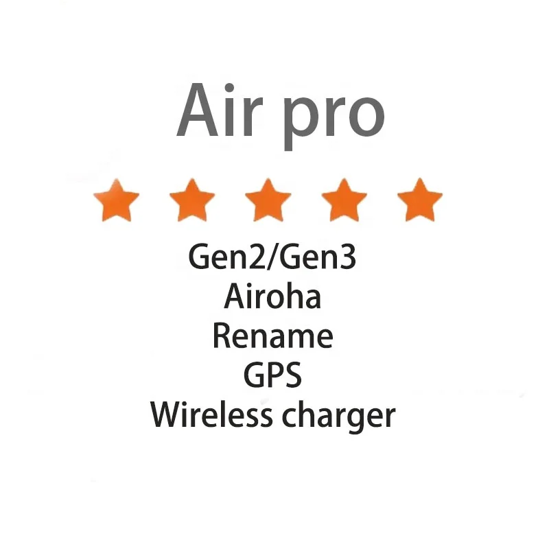 

2021 Best Seller Original Gen 3 Real Transparency Airs Pro 3 Air 3 Tws Air Pro Wireless Earbuds Earphone Apod, White